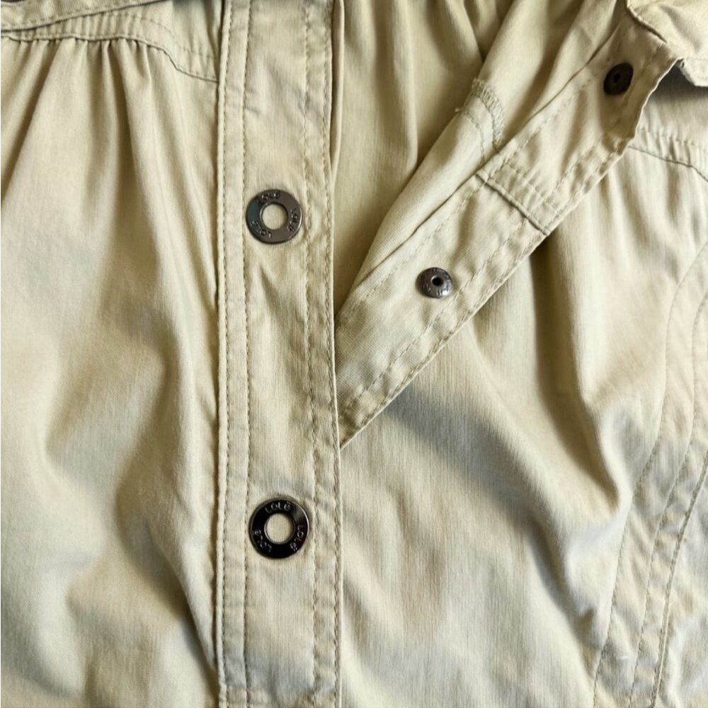 Women’s Khaki Tan Utility Jacket with Snap Front - Picture 5 of 9